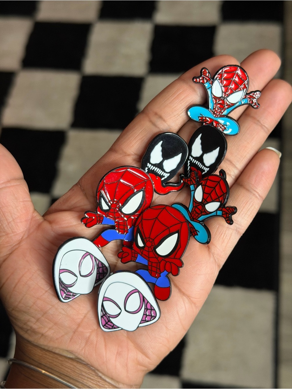 Spider-Man Themed Kids Enamel Pin Set